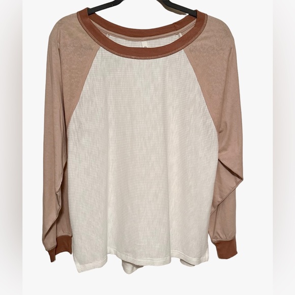 Wishlist S/M Color-block waffle Long Sleeve; NWOT - Picture 2 of 5